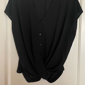 Lush Twist Front Blouse - M